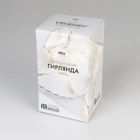 Фото #6 товара Светодиодная гирлянда ARD-STRING-PRO-10000-WHITE-100LED-FLASH WARM (230V, 7W) (Ardecoled, IP65)