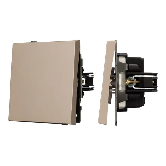 Фото #1 товара Механизм выключателя одноклавишный проходной SWT-TENDO-MKP1-PL-GD (230V, 10A) (Arlight, -)