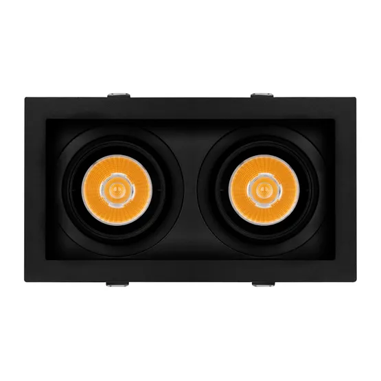 Фото #4 товара Светильник MS-VORTEX-BUILT-S210x117-2x20W Warm3000 (BK-BK, 20 deg, 230V) (Arlight, IP20 Металл, 5 лет)