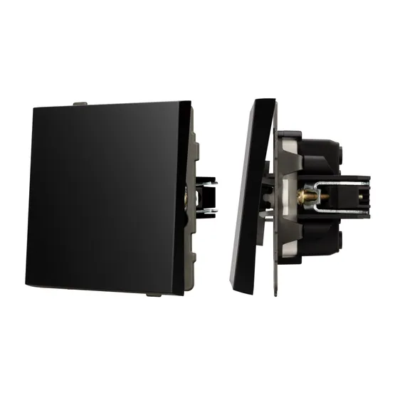 Фото #1 товара Механизм выключателя одноклавишный перекрёстный SWT-TENDO-MKX1-PL-BK (230V, 10A) (Arlight, -)