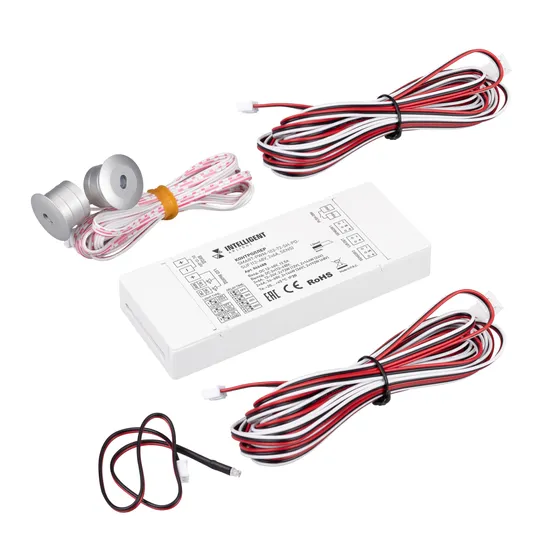 Фото товара INTELLIGENT ARLIGHT Контроллер лестничный SMART-PWM-102-72-SH-PD-SUF (12-48V, 2x6A, SENS) (IARL, IP20 Пластик, 5 лет)