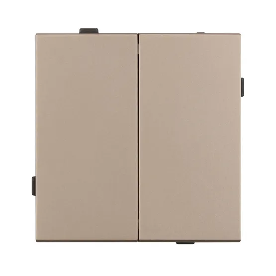 Фото #2 товара Механизм выключателя двухклавишный проходной SWT-TENDO-MKP2-PL-GD (230V, 10A) (Arlight, -)