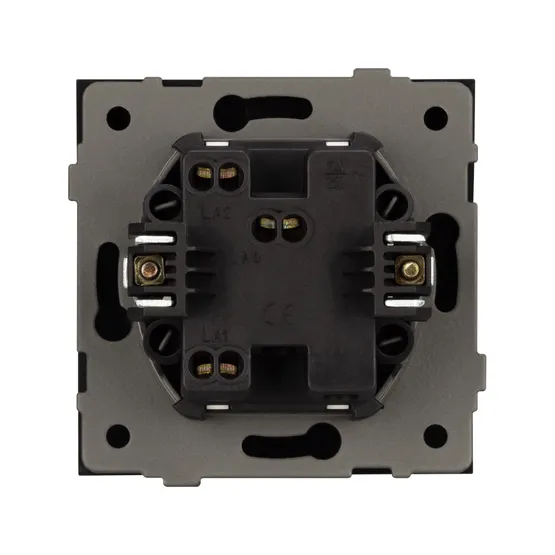 Фото #2 товара Механизм выключателя одноклавишный проходной SWT-TENDO-MKP1-PL-BK (230V, 10A) (Arlight, -)