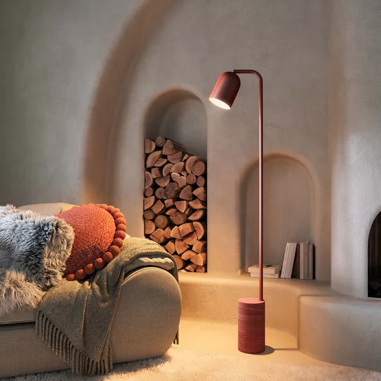 Фото #2 товара Светильник SP-MASON-FLOOR-R143-6W Warm3200-MIX (SG, 120 deg, 230V) (Arlight, IP20, Мрамор, 5 лет)