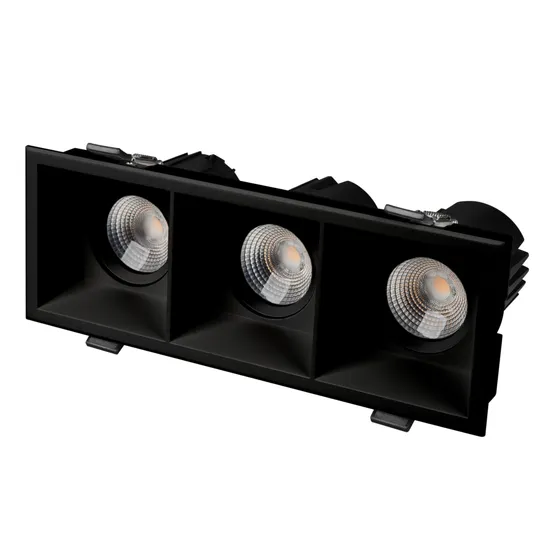 Фото #1 товара Светильник MS-FLOW-BUILT-S230x85-3x12W Day4000 (BK, 55 deg, 230V) (Arlight, IP20 Металл, 5 лет)