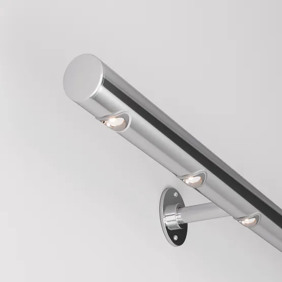 Фото #5 товара Светильник ALT-LODESTAR-HANDRAIL-R27-1.5W Warm3000 (GR, 70 deg, 12-24V) (Arlight, IP67 Металл, 3 года)