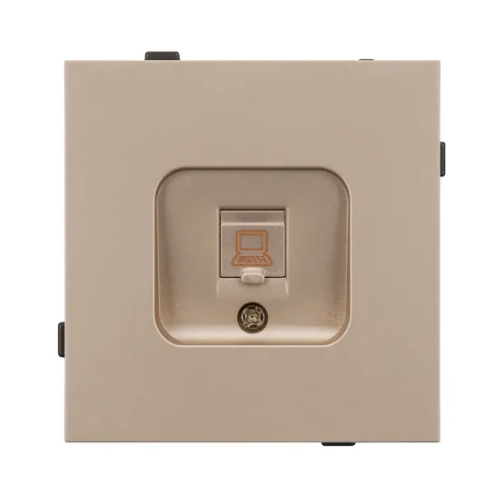 Фото #3 товара Механизм компьютерной розетки SCT-TENDO-MPC1-PL-GD (RJ-45, CAT6) (Arlight, -)