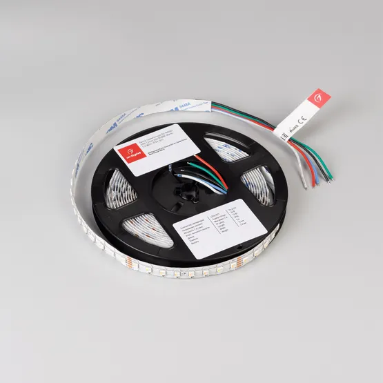 Фото #3 товара Светодиодная лента герметичная RZ-NANO-H96-12mm 24V RGBW-White (12 W/m, IP54, 5m) (Arlight, CRI>90)