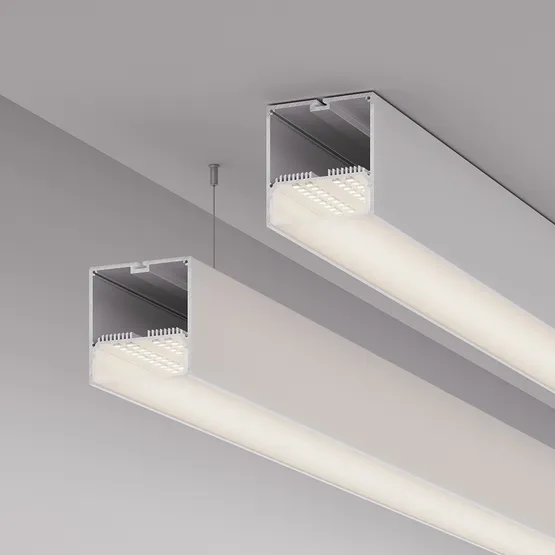 Фото #6 товара Профиль с экраном SL-LINE-7477-2500 WHITE+OPAL (Arlight, Алюминий)