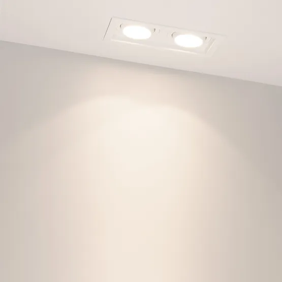 Фото #2 товара Светильник MS-VORTEX-BUILT-S170x90-2x12W Day4000 (WH-WH, 20 deg, 230V) (Arlight, IP20 Металл, 5 лет)