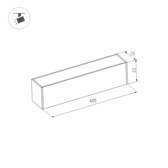 Фото #6 товара Светильник MAG-FLAT-45-L405-12W Warm3000 (WH, 100 deg, 24V, DALI) (Arlight, IP20 Металл, 5 лет)