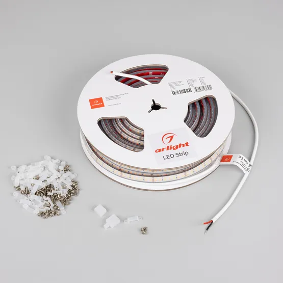 Фото #2 товара Светодиодная лента герметичная RTW-PFS-A140-12mm 48V Warm2700 (12 W/m, IP68, 20m) (Arlight, -)