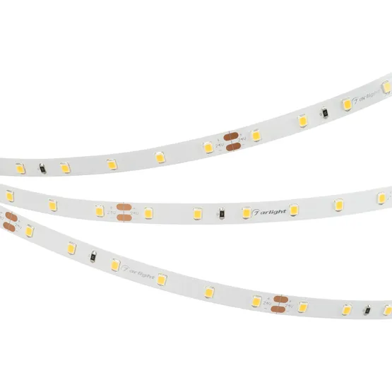 Фото #3 товара Светодиодная лента RT-A60-8mm 24V Warm3000 CRI98 (4.8 W/m, IP20, 2835, 5m) (Arlight, Открытый)