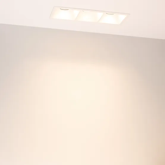 Фото #3 товара Светильник MS-FLOW-BUILT-S230x85-3x12W Warm3000 (WH, 15 deg, 230V) (Arlight, IP20 Металл, 5 лет)