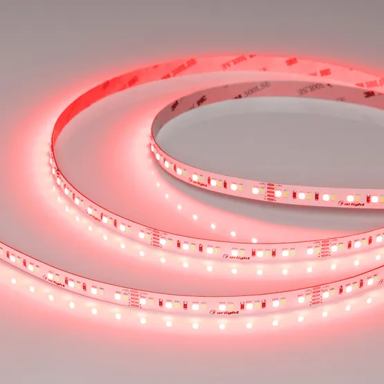 Фото #3 товара Светодиодная лента RT-A168-10mm 24V RGBW-Warm (20 W/m, IP20, 5m) (Arlight, высок.эфф.150 лм/Вт)