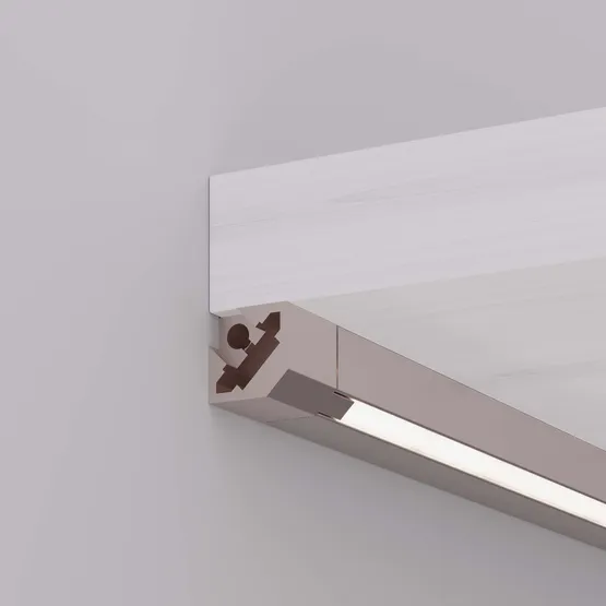 Фото #5 товара Профиль c экраном SL-KANT-H10-SQUARE-2000 CHAMPAGNE GOLD (Arlight, Алюминий+пластик)