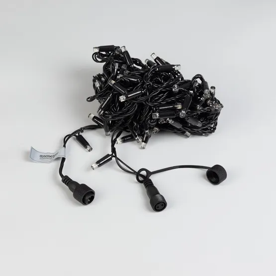 Фото #2 товара Светодиодная гирлянда ARD-STRING-CLASSIC-10000-BLACK-100LED-FLASH WARM (230V, 7W) (Ardecoled, IP65)
