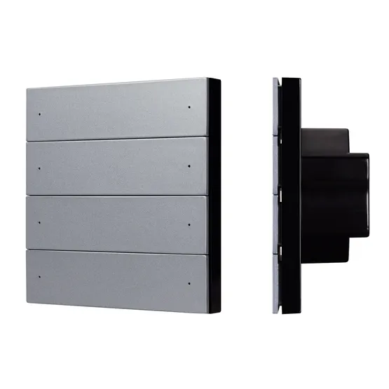 Фото #1 товара INTELLIGENT ARLIGHT Кнопочная панель SMART-ZB-801-22-1G-8SC-MULTI-IN Silver (230V) (IARL, IP20 Пластик, 5 лет)