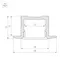 Минифото #3 товара Профиль SL-SLIM-H13M-F25-2000 BLACK (Arlight, Алюминий)